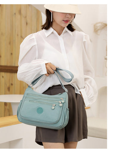Nylon Cloth Multi-Layer Shoulder Bag Lightweight Simple Casual Crossbody Bag 2025 New Large Capacity Mother's Money Bag