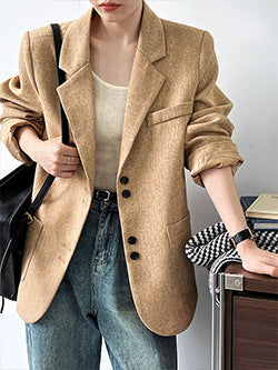 cool handsome high sense ~ lapel leather coat women's spring and autumn Hong Kong style PU leather jacket motorcycle top trendy 9595