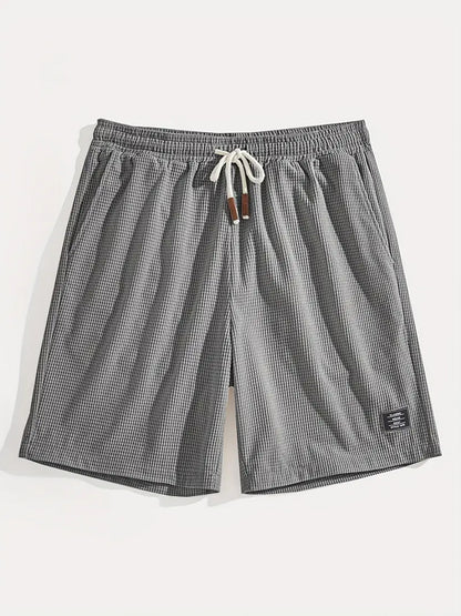 Cross-Border European and American Men's Casual Sports Shorts Summer Versatile Men's Large Size Loose Five-Point Pants Pineapple Plaid Shorts for Men