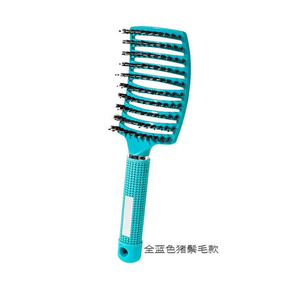 Cross-border Hot Pig Mane Big Bend Comb Fluffy Curly Hair Styling Comb Anti-static Hair Comb Home Hair Massage Comb