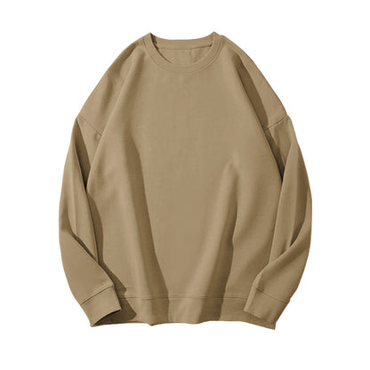 Solid Color Velvet Sweatshirt for Women in Autumn and Winter Korean Style Loose Casual Top T-Shirt Female Student Couple Outwear Bottoming Shirt