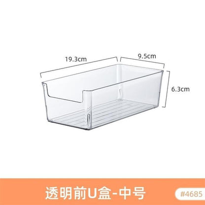 Food-Grade Storage Box, Acrylic Refrigerator Storage, Desktop Book Storage Box, Student Dormitory Sundries, Facial Mask Organization