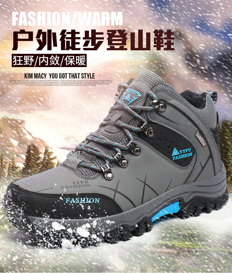 Cross-Border Recommendation for Autumn and Winter Men's Low-Top Outdoor Mountaineering and Hiking Sports Shoes, Men's Non-Slip and Wear-Resistant Work Boots