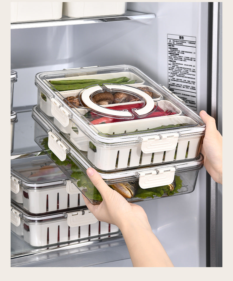 Seasoning Fresh-keeping Plastic Kitchen Sealed Box Spice Storage Box Food Grade Format Transparent Cereal Seasoning