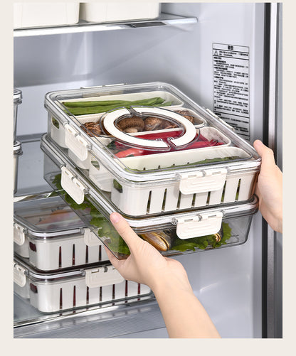 Seasoning Fresh-keeping Plastic Kitchen Sealed Box Spice Storage Box Food Grade Format Transparent Cereal Seasoning