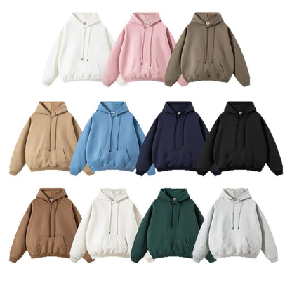 Cai Xiang Island Men's Clothing | Autumn and Winter Cross-Border American-Style Fleece Hoodie Men's Street Fashion Hooded Sweatshirt with Drawstring