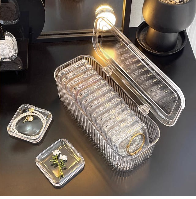 Bracelet Storage Box Transparent Anti-Oxidation Portable Crystal Bracelet Jewelry Special Bracelet Jewelry Box