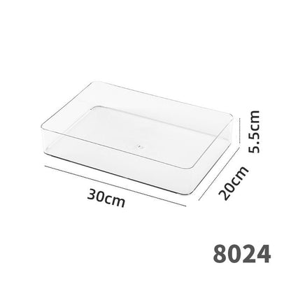 Enlarge 40cm Long Transparent Box Narrow Long Square Storage Box 15cm Wide Water-tight Drawer Finishing