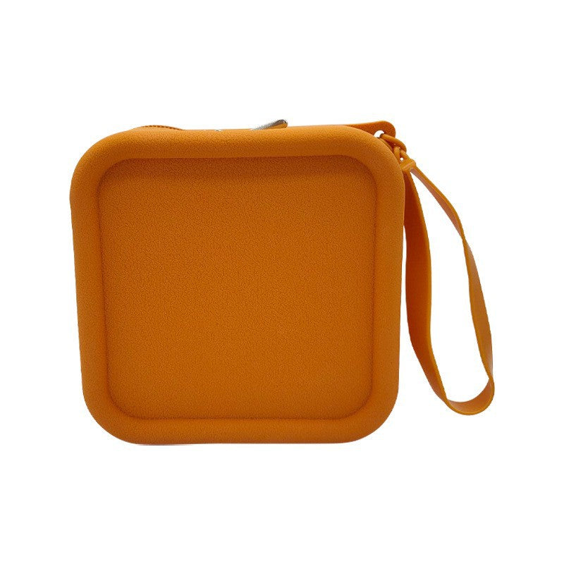 Large-Capacity Lightweight Data Cable Power Bank Storage Creative Makeup Bag Silicone Travel Storage Bag Toiletries