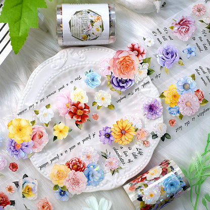 Original hand account tape shell light flower decoration handmade collage diy hand account material wholesale special material pet tape