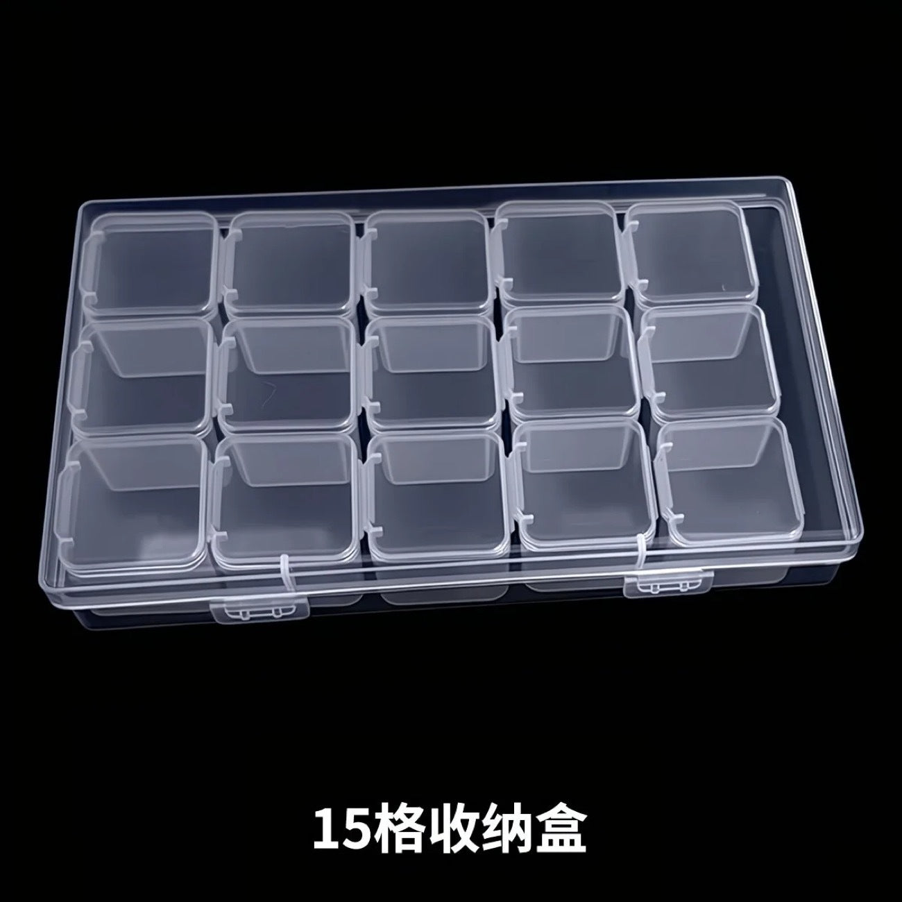 Jewelry Box Jewelry Storage Box Anti-oxidation Box Earrings Card Transparent Multi-compartment Portable Multifunctional Storage Box