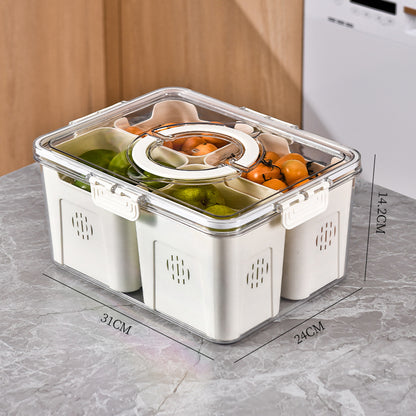 Seasoning Fresh-keeping Plastic Kitchen Sealed Box Spice Storage Box Food Grade Format Transparent Cereal Seasoning