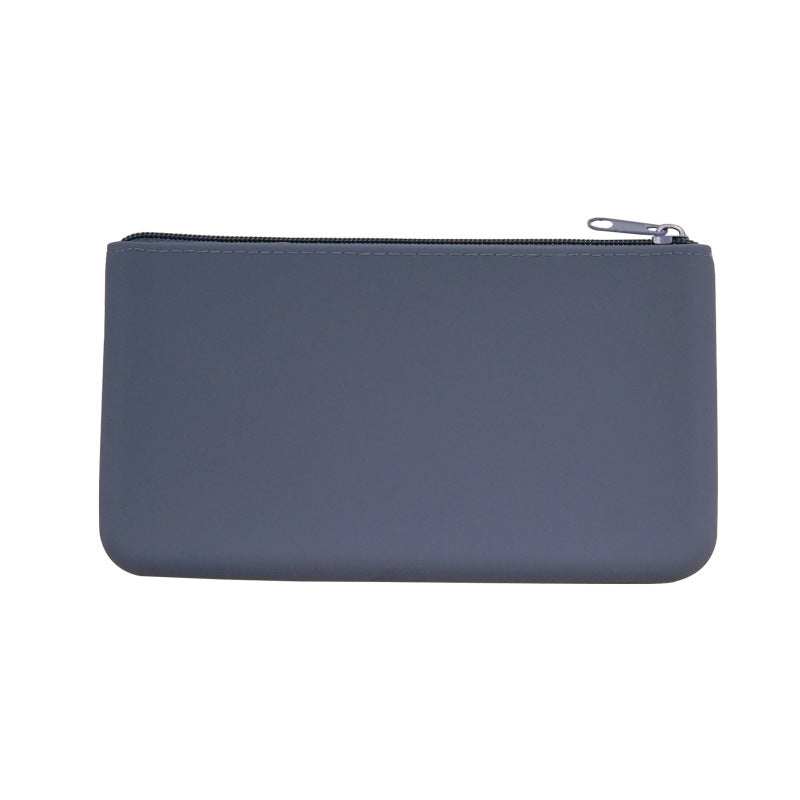 Silicone Travel Data Cable Clutch Bag for Storing Mobile Phones, Earphones, Makeup Brushes, and Cosmetics, Ins-Style Foreign Trade