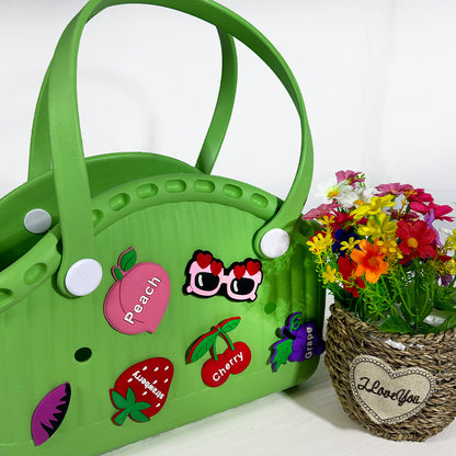 New Portable Eva Pet Bag Beach Bag Vegetable Basket Hole Bag Eva Printed Pet Car Storage Anti-Hole