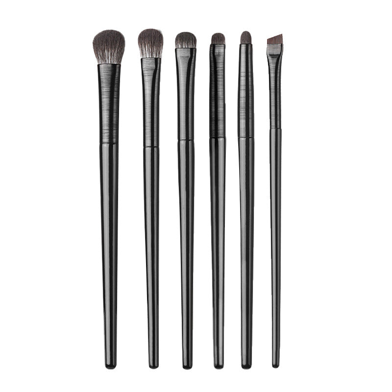 Eye shadow brush 6 piece set wholesale eye makeup lying silkworm eyeliner blade eye details eye set brush makeup brush beginners