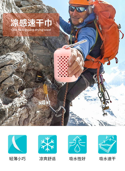 Adult Outdoor Sports Travel Portable Silicone Storage Bag Soft Silicone Silicone Cover Towel Storage Bag with Hook