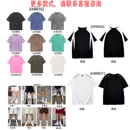 Cross-Border Short-Sleeved T-Shirts for Boys and Girls 2025 New Pet Dog Simple Casual Tops for Couples Hip-Hop Half-Sleeved Handsome