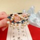 Antique Style Burned Blue Cloud Pearl Hairpin New Chinese Tassel Side Clip Advanced Sense Clip Hair Accessories Headwear Hair Clip