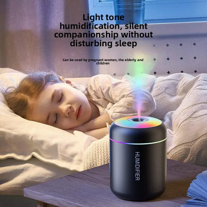 Mars Cannon Ash Humidifier USB Mini Car Small Silent Heavy Fog Colorful Atmosphere Light Home Air-Conditioned Room