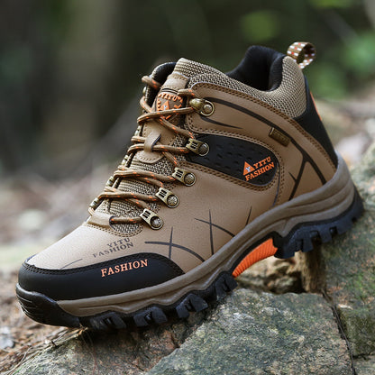 Cross-Border Recommendation for Autumn and Winter Men's Low-Top Outdoor Mountaineering and Hiking Sports Shoes, Men's Non-Slip and Wear-Resistant Work Boots