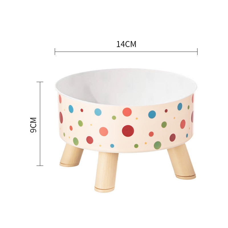 Pet Bowl Anti-overturning Cat Bowl Pet Stainless Steel Dog Bowl Cat Neck Protection High Foot Bowl Dog Food Utensils Cross-border New