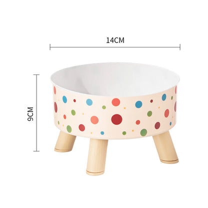 Pet Bowl Anti-overturning Cat Bowl Pet Stainless Steel Dog Bowl Cat Neck Protection High Foot Bowl Dog Food Utensils Cross-border New