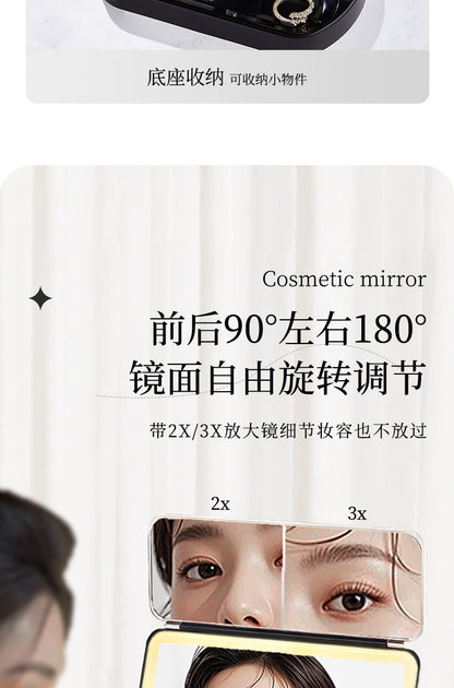 LED makeup mirror stepless dimming HD makeup makeup suit practical birthday gift cosmetics full gift box