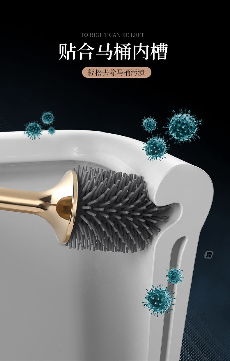 Silicone Toilet Brush for Home Use, Wall-Mounted Toilet Brush for Cleaning Toilets, Tpr Toilet Brush Wholesale Cleaning
