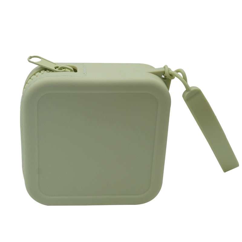 Portable Storage Silicone Cosmetic Bag Change Sanitary Napkin Storage Bag Coin Bag Large Key Case Headset Multi-purpose