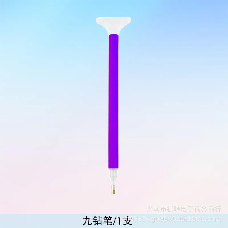DIY new diamond painting tools suit purple drill pen mastic drill disc multi-functional open disc tool