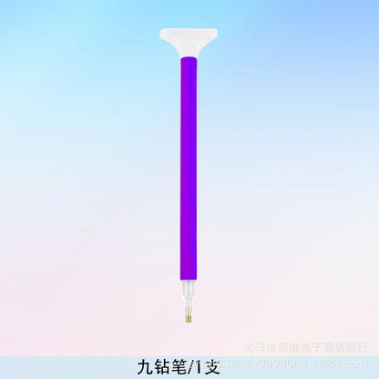 DIY new diamond painting tools suit purple drill pen mastic drill disc multi-functional open disc tool