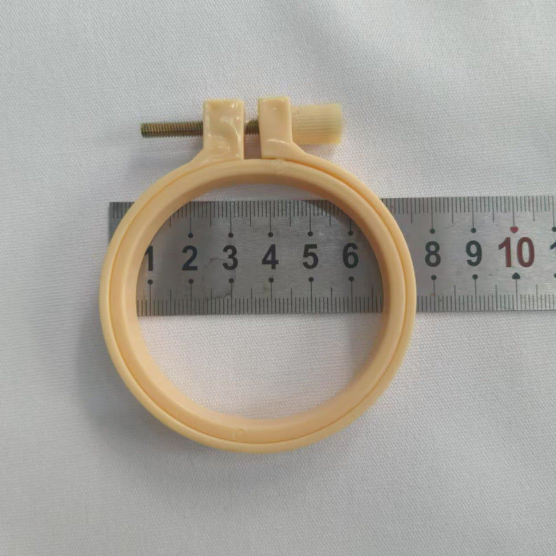 DIY embroidery ring ornaments plastic embroidery inner ring adjustable embroidery cross embroidery imitation bamboo imitation wood embroidery manufacturers wholesale