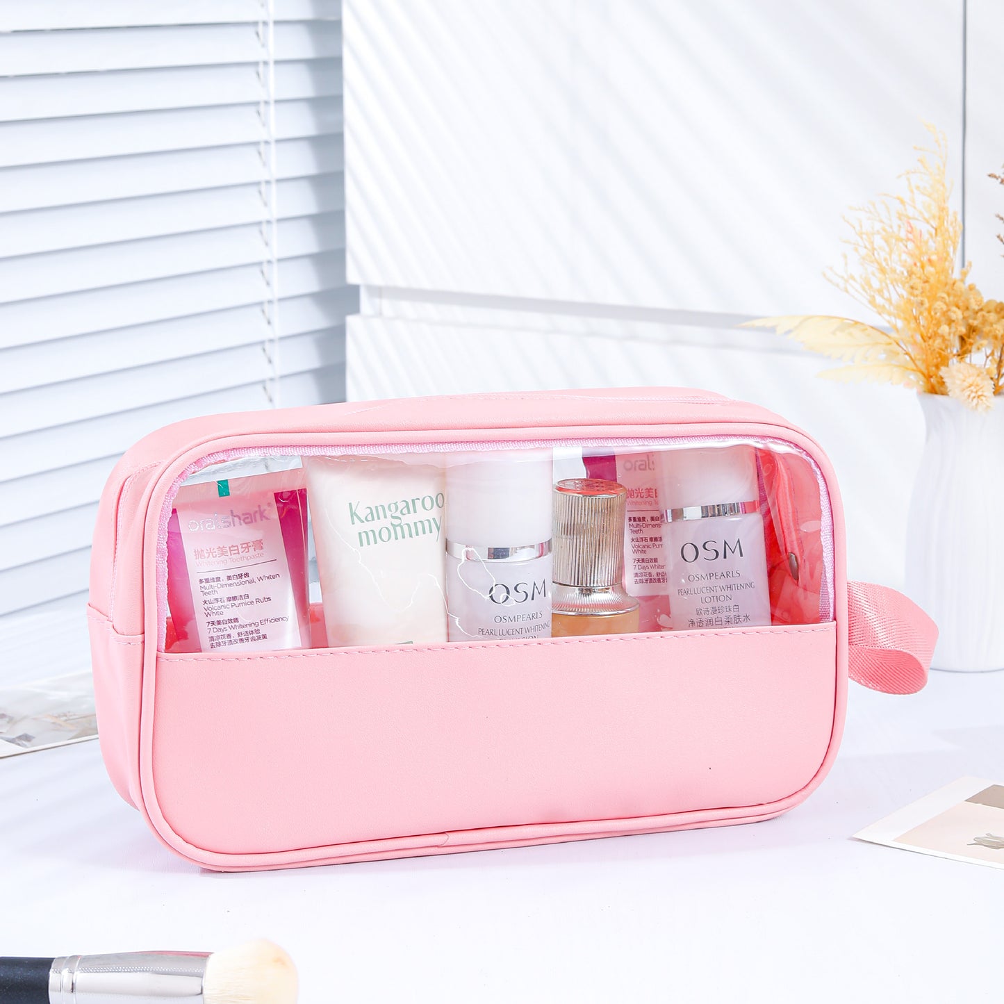 High-End Portable Travel Large-Capacity Toiletry and Makeup Storage Bag, Large-Capacity, High-Looking, Light Luxury Makeup Bag