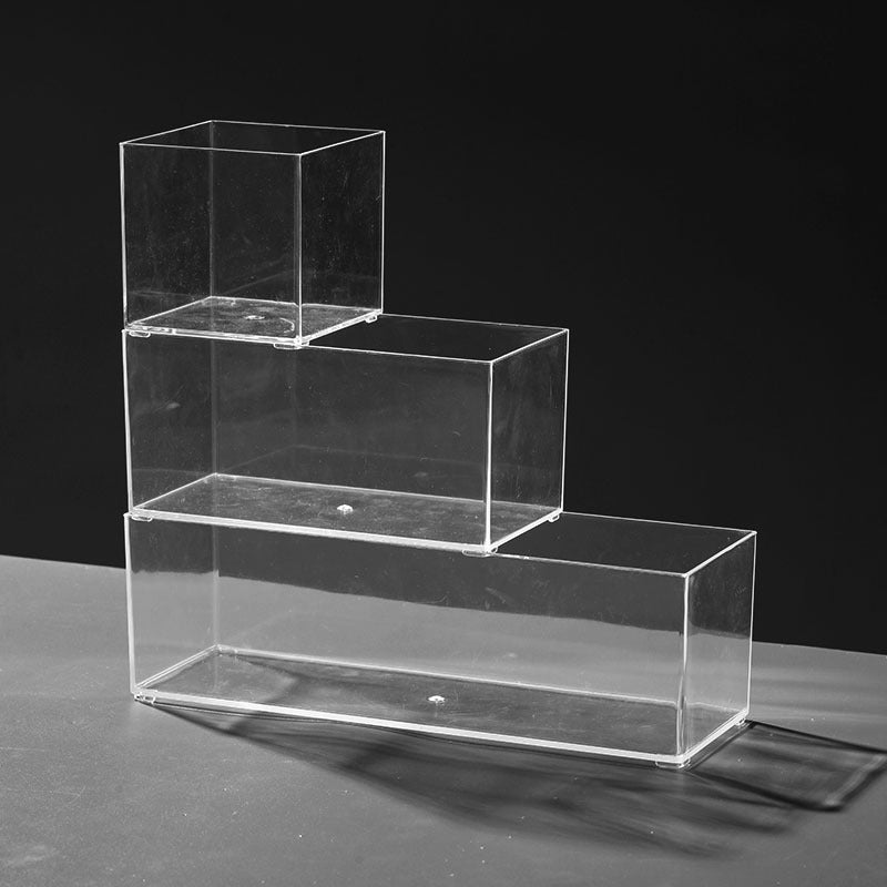 Enlarge 40cm Long Transparent Box Narrow Long Square Storage Box 15cm Wide Water-tight Drawer Finishing