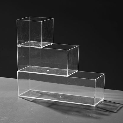 Enlarge 40cm Long Transparent Box Narrow Long Square Storage Box 15cm Wide Water-tight Drawer Finishing