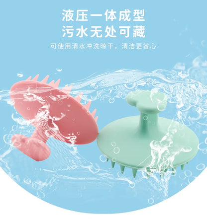 New Cat Dog Combing Massage Brush Pet Shop Universal Bath Artifact Large Silicone Cleaning