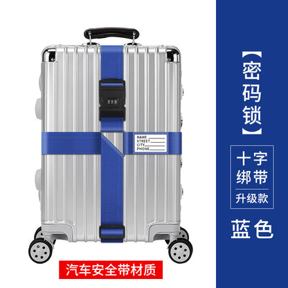 Trunk strap cross packing belt safety fixing consignment travel box protection tightening reinforcement belt binding rope