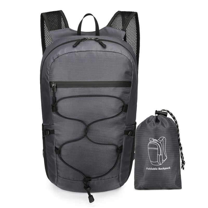 Cross-Border Outdoor Folding Backpack Waterproof Mountaineering Bag Backpack Folding Bag Outdoor Large Capacity Travel Backpack
