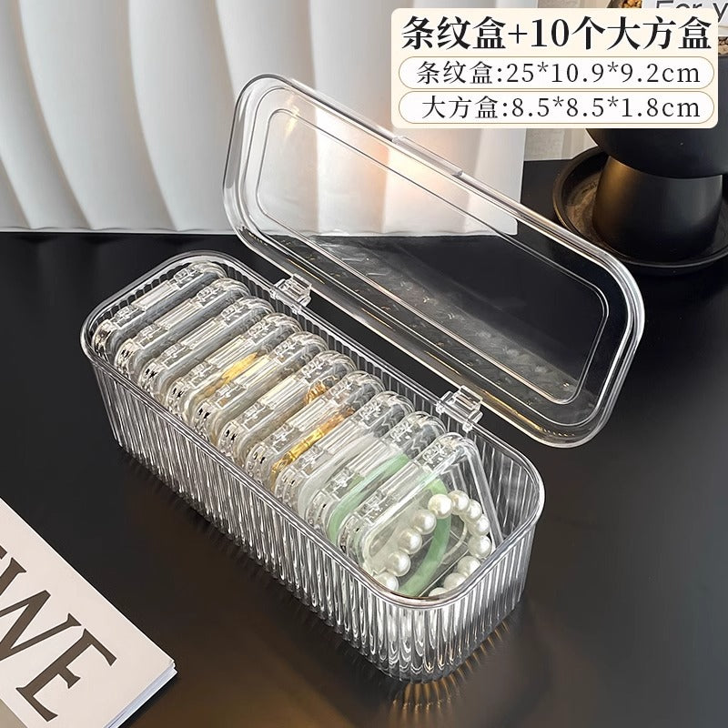 Bracelet Storage Box Transparent Anti-Oxidation Portable Crystal Bracelet Jewelry Special Bracelet Jewelry Box
