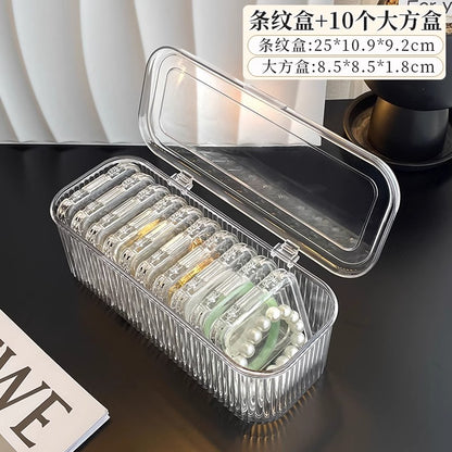 Bracelet Storage Box Transparent Anti-Oxidation Portable Crystal Bracelet Jewelry Special Bracelet Jewelry Box