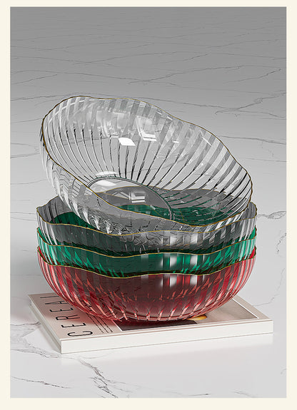 Transparent Fruit Plate, Household Plate, Living Room Display Plate, Transparent Fruit Plate, Ktv Candy and Snack Display Plate, Festive Plate