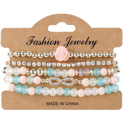 European and American Cross-Border Hot-Selling New Bohemian Bracelets Creative Tassel Multi-Layer Beaded Bracelets Fashion Jewelry