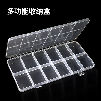 Jewelry Box Jewelry Storage Box Anti-oxidation Box Earrings Card Transparent Multi-compartment Portable Multifunctional Storage Box