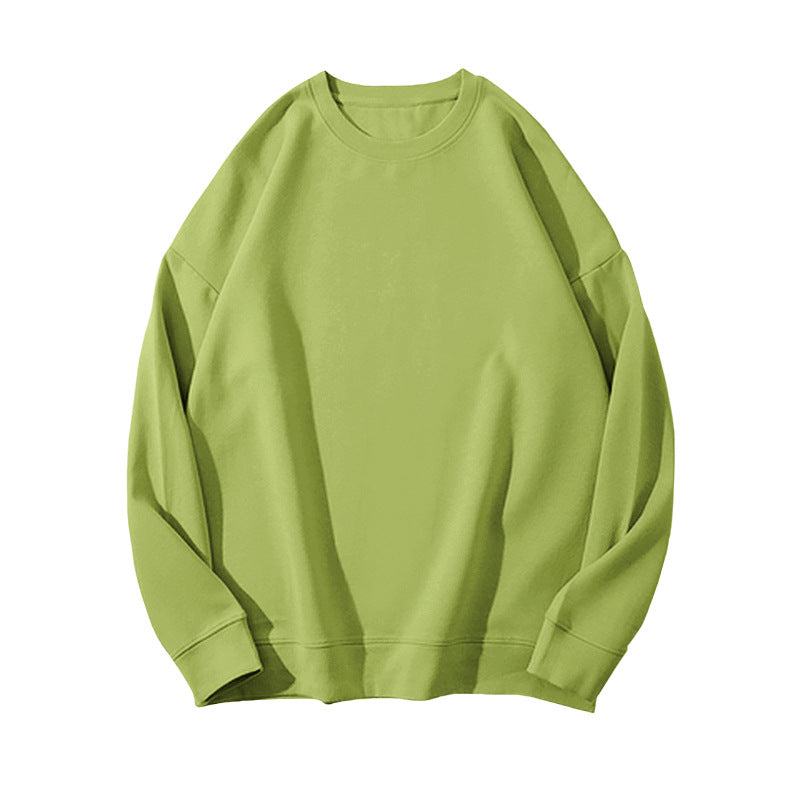 Solid Color Velvet Sweatshirt for Women in Autumn and Winter Korean Style Loose Casual Top T-Shirt Female Student Couple Outwear Bottoming Shirt