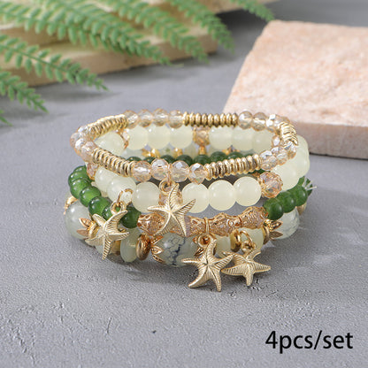 European and American Cross-Border Hot-Selling New Bohemian Bracelets Creative Tassel Multi-Layer Beaded Bracelets Fashion Jewelry