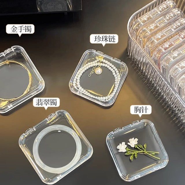 Bracelet Storage Box Transparent Anti-Oxidation Portable Crystal Bracelet Jewelry Special Bracelet Jewelry Box