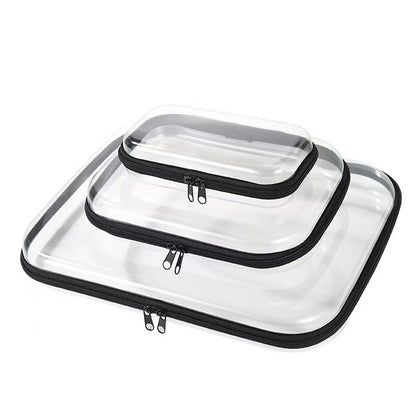 Cross-Border Popular Pet Box Travel Storage Bag Digital Stationery Toiletry Makeup Bag Small Transparent Box Portable
