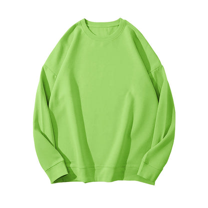 Solid Color Velvet Sweatshirt for Women in Autumn and Winter Korean Style Loose Casual Top T-Shirt Female Student Couple Outwear Bottoming Shirt