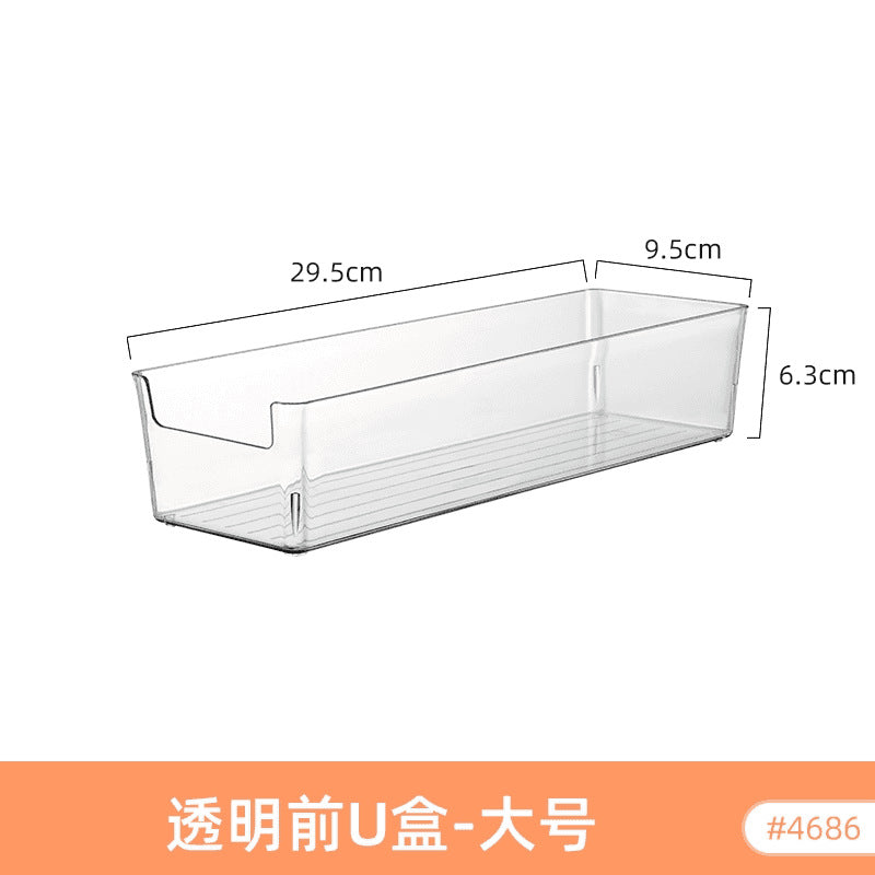 Food-Grade Storage Box, Acrylic Refrigerator Storage, Desktop Book Storage Box, Student Dormitory Sundries, Facial Mask Organization