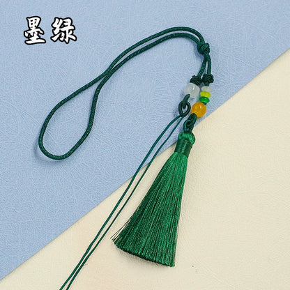 Tassel Handle Piece with Tassel, Handmade Woven DIY Short Sword Tassel Pendant